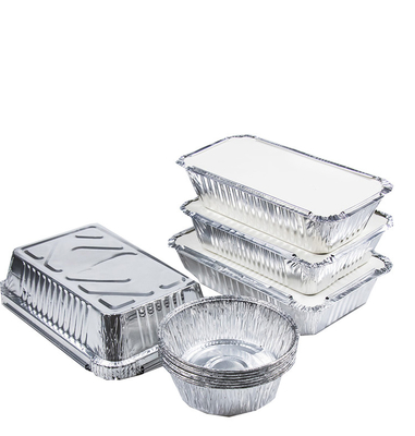 Wykonane przez nas i dobrej jakości jednorazowy kwadratowy aluminiowy foliowy pudełko na obiad odporne na wysokie temperatury
