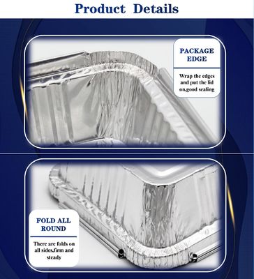 Żaroodporne i higieniczne aluminiowe pojemniki na żywność do wygodnego przechowywania żywności