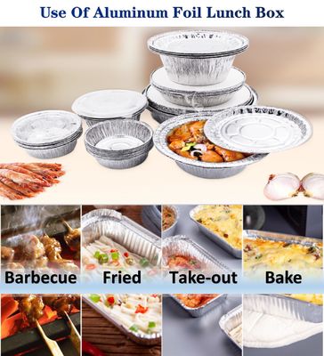 Dostosowywalna aluminiowa skrzynka na obiad z gładkim wykończeniem powierzchni i materiałem nadającym się do recyklingu do naczyń kuchennych