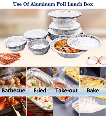 Opakowania żywnościowe jednorazowe z recyklingu Pojemniki z aluminium Naczynia z folii cynowej Naczynia gastronomiczne Tacy z folii aluminium