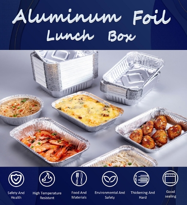 Wysokiej jakości hurtowe, niestandardowe, recyklingowe, jednorazowe opakowania spożywcze, pojemniki aluminiowe, naczynia z folii cynowej, naczynia gastronomiczne, tacki z folii aluminiowej