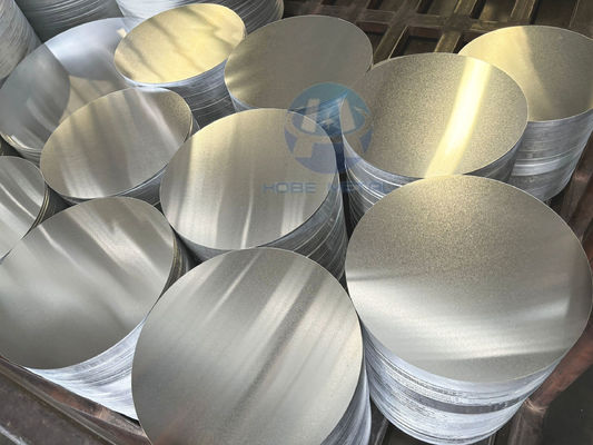 CC DC surowiec Aluminium Circle 1050 1060 3003 Stop O H18 Temperature Custom Size Deep Drawing Disc