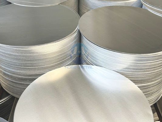 Smooth Surface High Flatness Aluminum Disc 1050 1060 3003 Alloy, 0.3–6mm Thick, Custom Size Aluminum Blank for Lamp Cover & Pots