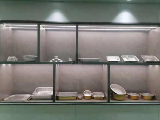 W pojemnikach do żywności z folii aluminiowej walcowanej na zimno średnica 500 mm
