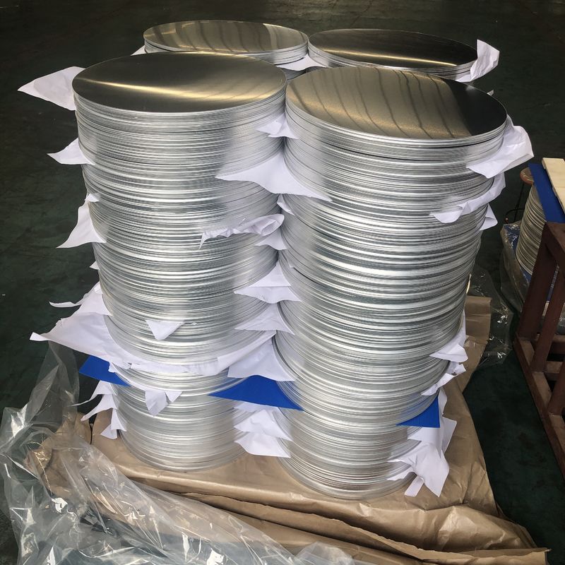 CC DC surowiec Aluminium Circle 1050 1060 3003 Stop O H18 Temperature Custom Size Deep Drawing Disc